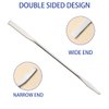 2Pcs Cosmetic Mixing Makeup Spatula Nail Art Palette Stick Stirring Stainless Steel Rod Mixer Artist Tool for Salon Color Cream Mixing for Professional and Personal Use (Silver)