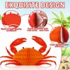 12Pcs Tissue Crab Lobster Honeycomb Centerpiece for Crab Party Decoration Crab Themed Party Table Centerpiece Crab Lobster Table Topper for Sea Animal Lobster Baby Shower Birthday Party Supplies