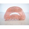 Generic Painted marbled glitter acrylic hair claw clamp clips thin fine medium hair (Primary color: Orange), 1 Count (Pack of 1)