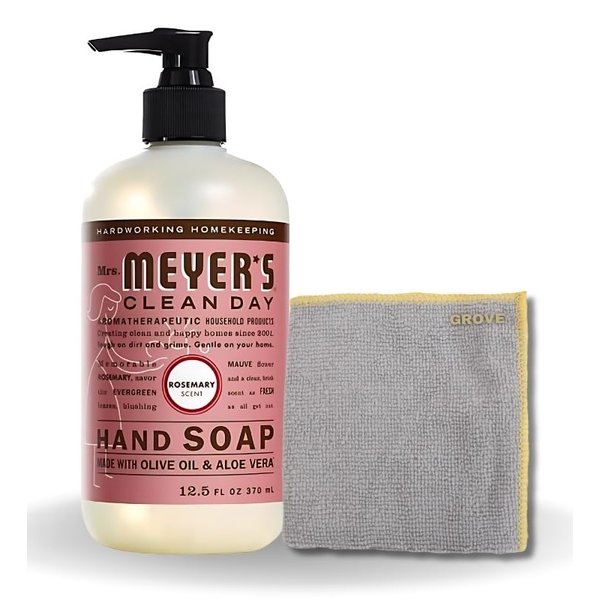GROVE Rosemary Liquid scent Hand Soap Bundle - Hand Soap -Rosemary Hand Soap - Hand Soap with Aloe Vera - Rosemary Scent - 12.5 oz