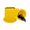 GISCO Balancing Bucket Stilts 1 Pair Thickened Plastic Walking Stilts Balance Bucket Stilts Toy with Adjustable Rope Gifts for Balance Coordination Party Game Birthday (Yellow)