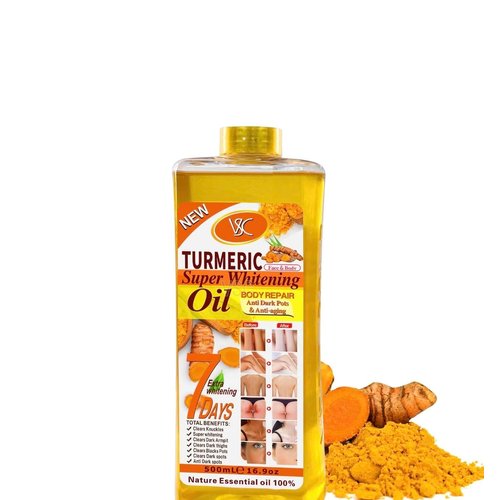 Turmeric Oil Super Whitening Face & Body Moisturizer Nourishing Anti-aging Correct Spots Wrinkle Skincare Essential oil 500ML/16.5oz