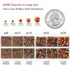 6736pcs Hotfix Rhinestones Flatback, Orange AB Rhinestones for Crafts Clothes Mixed 5 Sizes, Hotfix Crystals with Tweezers and Wax Pencil Kit, SS6-SS30, Hyacinth AB