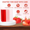 3 PCS Yoni Soap Bar, Organic Yoni Bar Soap Yoni Wash Feminine Wash for Women Ph Balance, Natural Deodorant Vaginal Body Bath Soap Body Wash Strawberry Handmade feminine soap
