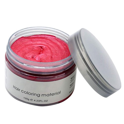 Hair Wax Color - Styling Cream Mud - Natural Hairstyle Dye Pomade - Washable Temporary - Red - Vakker