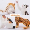 Toymany 8PCS Realistic Cat Figurines, Educational Cat Figures Toy Set, Kitten Easter Eggs Cat Cake Topper Christmas Birthday Gift for Kids Boys Girls Children