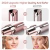 Womens Facial Hair Removal(as seen on tv),Painless Hair Shaver Rechargeable,2 x Replacement Heads Included, Lady Face Electric Razor for Lip, Chin,arms,The Best Female Mustache Remover