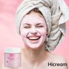 Hicream Rose Clay Facial Mask, Clay Mask Reduce the Blackheads, Pink Clay Mask with Kaolin and Collagen, Gentle Skincare for Women and men, Moisturizing 5.29 oz(pink)