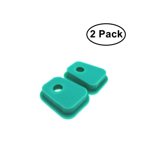 MOWFILL 2 Pack 27987S Air Filter Foam Element Replace for B&S 27987 4108 5001H John Deere AM34963 LG27987 LG27987S Fits B&S 60500 61500 80500 81500 90102 130200 131200 140200