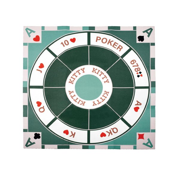 Michigan Rummy Play Mat，27.6" x 27.6", 2-9 Players, Classic Family Casino Games of Bets and Bluffs. The Perfect Blend of Rummy and Poker, Perfect for Family Game Night（Only Game Mats）