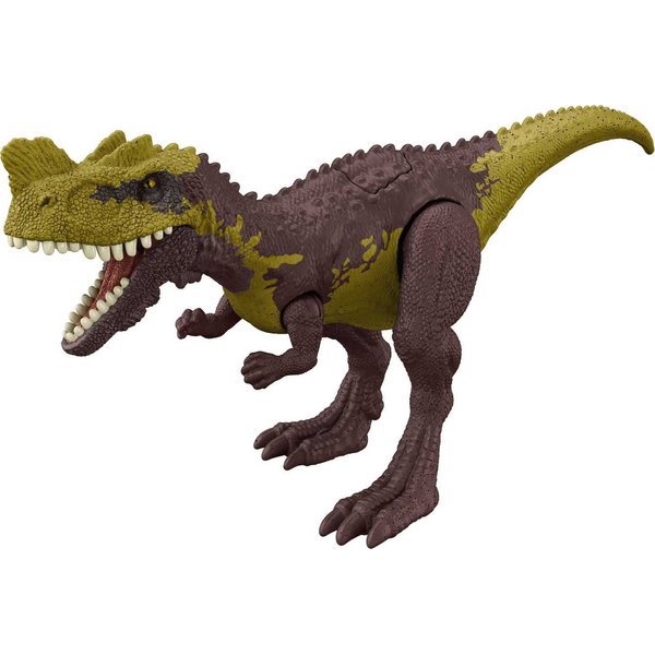 Mattel Jurassic World Strike Attack Genyodectes Serus Dinosaur Action Figure Toy with Attack Feature & Movable Joints