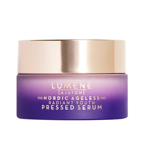 Lumene Ajaton Radiant Youth Pressed Face Serum - Daily Skincare with Collagen Peptides for Fine Lines and Wrinkles - Anti Aging + Skin Tightening Hydrating Serum - Vegan Skin Care (50 ml)