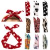 Wire Headband, 9 Pcs Wire Headbands for Women Cute Tie Headband for Girls Wired Bow Headbands for Women Ajustable Twist Headband Wire Head Bands Twist Hair Band Bendable Headbands for Women's Hair Tie Twist Wire Headbands Hair Accessories for Women Girls