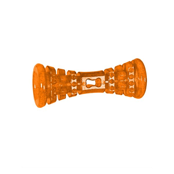 HERO Retriever Series SnackTime Hard Rubber Club, Tan Dog Toy