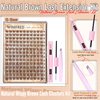 Brown Lash Clusters Kit Natural Clusters Lashes Wispy Eyelash Extension Kit C Curl Lashes Extension Kit DIY Dark Brown Cluster Eyelash Extension Kit by Winifred