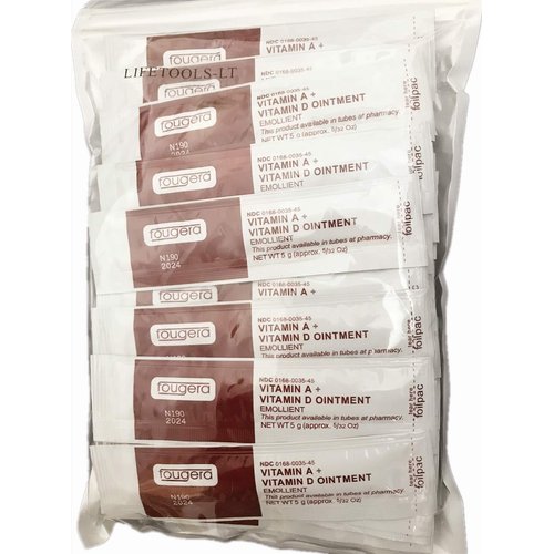 50PCS VITAMIN A&D Tattoo Microblading Aftercare Gel, Moisturizer Repair Cream, Skin Healing, for Permanent Eyebrow Lip Makeup, Beauty Skin Care; HL50