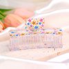 Vsdski Flower Hair Clips Spring Summer Party Hair Accessories for Women Girls Colorful Daisy Hair Claw Clips Nonslip Acrylic Hair Barrettes Elegant Hairpin Strong Hold Claw Clips for Thick/Thin Hair