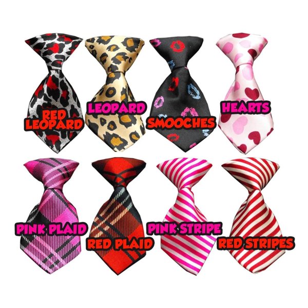 Pet, Dog & Cat Neck Ties, Valentine's" *Available in 8 different print options!* Smooches