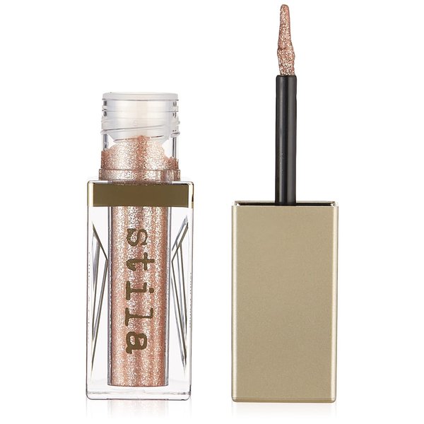 Stila Magnificent Metals Glitter And Glow Liquid Eye Shadow, Long Lasting Sparkle, Quick-Drying Eye Makeup, Lightweight Water Base, Kitten Karma - Mini Tip