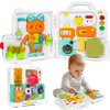 Montessori Toys for 1-2 Year Old Boy Girl, Busy Board for Toddlers 1-3, Toddler Sensory Toys Age 1-2, Baby Learning Toys for 12-18 Month, Educational Toys for 0-2 Year Old Boy Birthday Gift