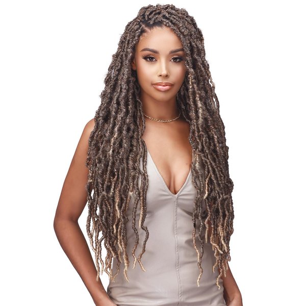 BOBBI BOSS 2X Crochet Braid NU LOCS EASY GRIP 24" (3-Pack, 2 Dark Brown)