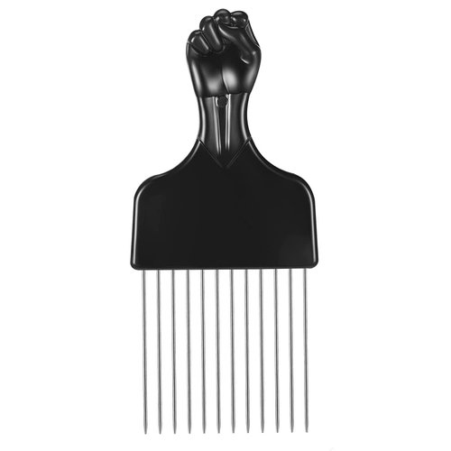 Afro Pick, Metal Pick Comb, Detangle Wig Braid Hair Styling Comb, Hair Pick, Hair Comb Pick African American Hair(1 pack)