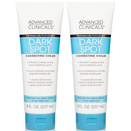 Advanced Clinicals Dark Spot Vitamin C Cream For Face, Hand, & Body Lotion, Anti Aging Therapeutic Skin Care Moisturizer Lotion Reduces Appearance Of Age Spots, Blotchy Skin, & Wrinkles, (2-Pack)