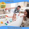 HOMNIVE Bath Toys for Toddlers 1-3, 70pcs Slide Bath Toys Set for Preschool Bathtub Bathroom Shower Games, Swimming Pool Christmas Birthday Party