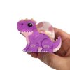 Funny Cartoon Ceratosaurus Dinosaur Hair Clip,Acrylic Hair Clip,Small Claw Clip for Women,Purple