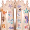Cartoon Animals Tattoos for Kids,30 Sheets Mixed Styles Temporary Tattoos Stickers Set Dinosaur,Mermaid,Marine Life Tattoos for Birthday Parties,Group Activities,Toy Goody Bag Stuffers (Animal)