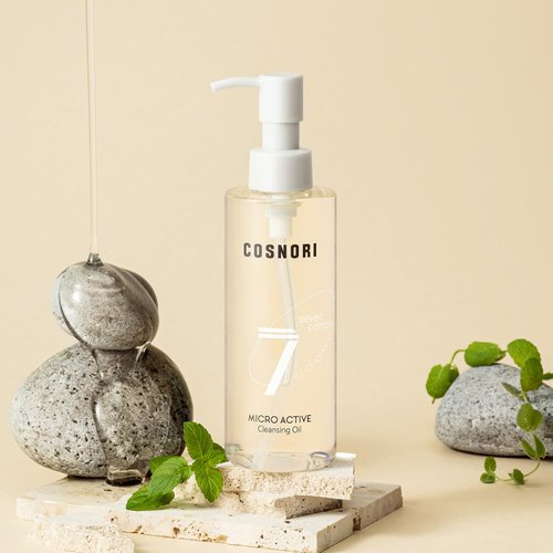 COSNORI Micro Active Cleansing Oil – Vegan Facial Cleansing Oil, Fresh and Light Finish – Gentle Makeup Remover for Face, Hypoallergic, Fermented Oil Complexes, 6.7 fl.oz.