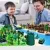 Army Men Military Set 293PCS Mini Action Figure Play Set with Soldiers, Vehicles,Tanks, Aircrafts & Boats-Pretend Army Base & Military Toy for Boys