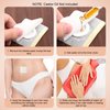 50pcs Castor Oil Belly Button Patch, 2.36inch White Castor Oil Pack Wrap Disposable Self-Adhesive Pad Organic Pack Highly Absorbent Cover for Belly Button (Oil-Free)