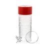 OnFireGuy Capsule Tube & 20 Air-Tite H39 Direct Fit Coin Holders for Standard Sized Casino Chips (Red Lid)