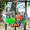 Alipis Fish Tank Wall Mounted Acrylic Fish Bowl Fish Bubble Betta Fish Tank, Wall Hanging Plant Terrarium Hydroponic Pot for Air Plant Wall Fish Tank Aq