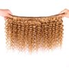 27 Deep Wave Bundles Human Hair Color 27 Bundles Human Hair 24 26 28 Inch Unprocessed Brazilian Virgin Hair 8A Grade Blonde Deep Wave Bundles Double Weft Weave Extensions Hair