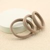 50 Pcs Thick Hair Ties Seamless Hair Bands Ponytail Holder Soft No Break Hair Bands for Women (taupe)