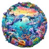 NANFUNCF Wooden Puzzles for Adults(300 Pieces) Marine Animal Puzzle-Irregular Wood Puzzles Adult-Unique Shape Wooden Puzzle, Christmas Puzzle Gifts for Seniors Women DIY Puzzle Lovers