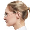 OCCI CHIARI Makeup Reading Glasses Women Magnifying Flip Lens Makeup Readers Women (Transparent, 3.0)