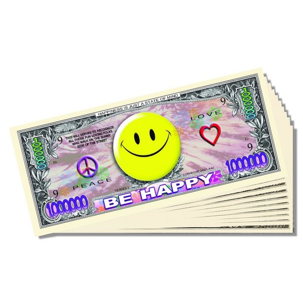 Be Happy Million Dollar Bill - Set of 25 With 1 Bonus Christopher Columbus Bill