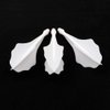 CUESOUL Very Slim TRAJ AK8 New Integrated Dart Flights and Shafts Wave Shape,Dart Flight White set of 3