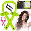 Elobara Heatless Hair Curler Set - Heatless Curling Rod Headband Kit for Easy Overnight Heatless Curls, Hair Curlers to Sleep In for Effortless Styling, Heatless curlers with No Heat (Neon Green)