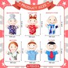 6 Pcs Family Style Hand Puppets Soft Plush Puppets Family Members Cute Hand Puppets Toys for Teachers Parents Shows Story Time Playtime Schools, Grandparents, Mom, Dad, Brother, Sister