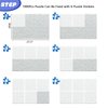 Puzzle Glue Sheets for 3 X 1000 Puzzles, 18 Puzzle Saver Sheets Peel & Stick, Puzzle Saver No Stress & No Mess, Clear Puzzle Sticker Sheets Preserve Your Puzzles with 6 Adhesive Hangers & 1 Scraper