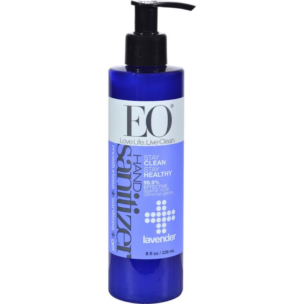 EO Products Hand Sanitizing Gel - Lavender Essential Oil - Sanitizes and Moisturizes on The Go - 8 oz (Pack of 3)