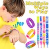 102pcs Pop Bracelet Party Favors Fidget Bracelet It Birthday Party Favors for Kids Goodie Bags Stuffers Classroom Prizes Brand: MEZHOBBY