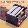ULTRGEE Deck Box for MTG Cards - 2 Dividers, Card Storage Box Holds 110+ Single Sleeved Cards, Deck Boxes Compatible with TCG/OCG/YGO/PTCG (Ethereal Elemental Grid)