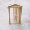 AUEAR, 1:12 Dollhouse Miniature Furniture Unpaint Wooden Doors for DIY Scene Doll Home Furniture Craft (4 Panel)