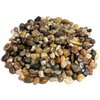 Natural Decorative Polished Mixed Pebbles 3/8" Gravel Size - (2-lb Bag)