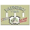 Art Plates - Laundry Time Switch Plate - Triple Toggle